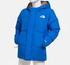 The North Face Kids Boys Blue North Down Hooded Jacket Size 7
