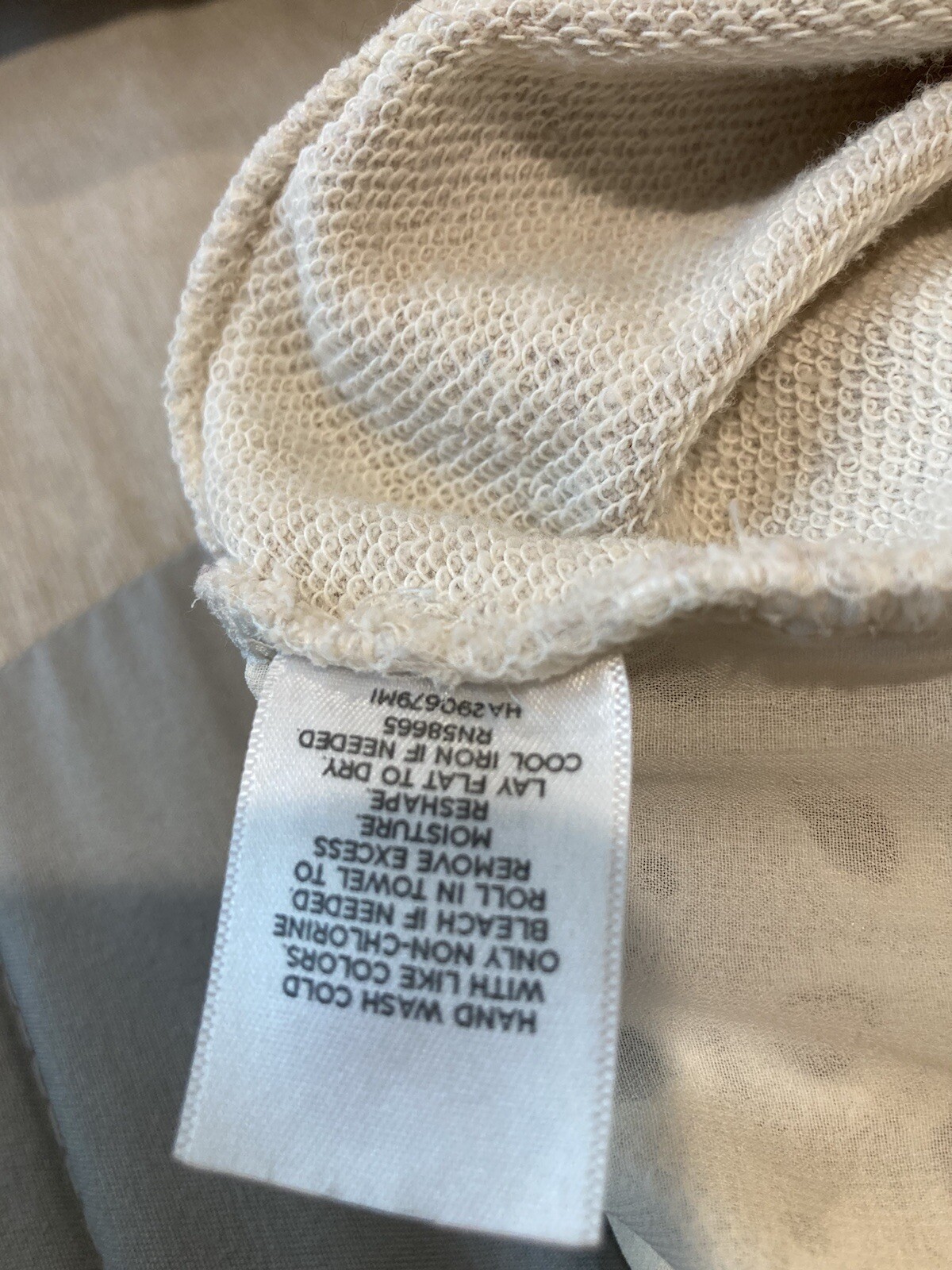 Halogen Crewneck Pullover Sweater Beige Cream lig… - image 5