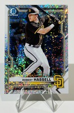 🔥2022 Bowman Chrome Prospects Speckle Refractor /299 #BCP-169 Robert Hassell🔥