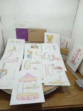Miyyet Baby Monthly Milestone Cards Take Pic With Baby And Card Show How...
