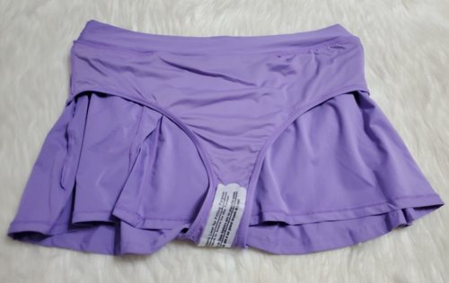 Anne Cole Swim Bottom Banded Side Slit Skirted Bathingsuit Purple XXL 2XL BB-28 - Picture 6 of 15