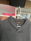 Tasso Elba Mens Sweater in Gray Shawl Collar Long Sleeve Pullover Solid Size XXL — photo 2