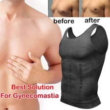 Men Compression Shirts Sleeveless Body Shaper Base Layer Slimming Tank Top Vest