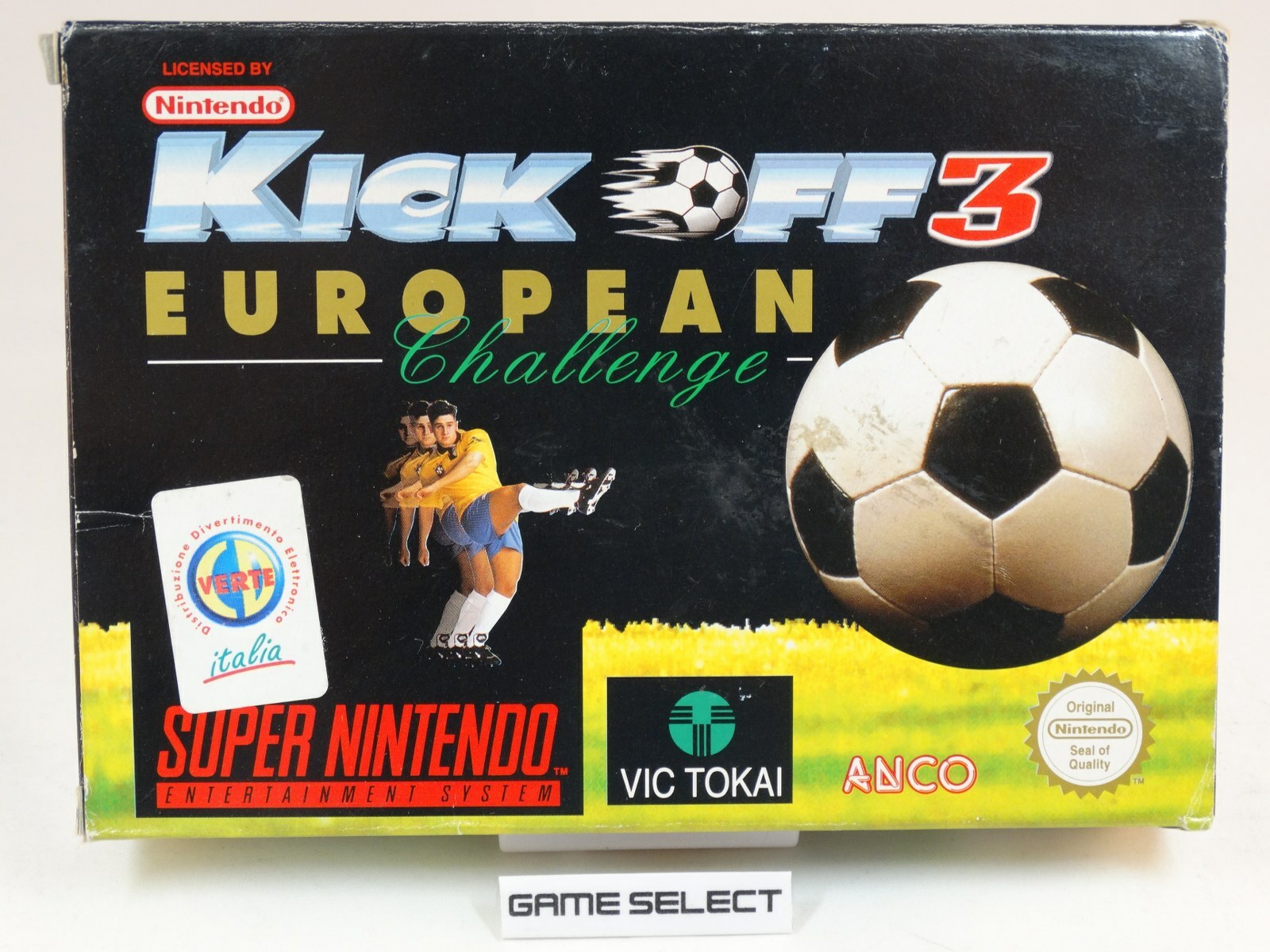 KICK OFF 3 EUROPEAN CHALLENGE NINTENDO SNES SUPER NES PAL EU EUR