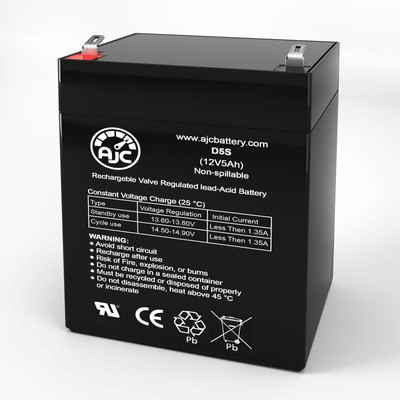 Topin Tp12-5 12V 5Ah Sealed Lead Acid Battery - This Is An Ajc Brand® Replacement (740737232779)