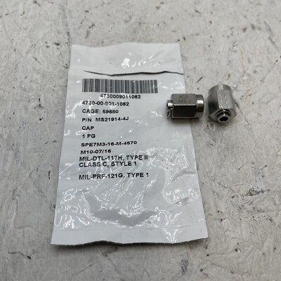 #ad #ad Qty. 2 AIRCRAFT MS21914 4J STEEL CAP PRESSURE SEAL SPE7M3 16 M 4570 $24.99