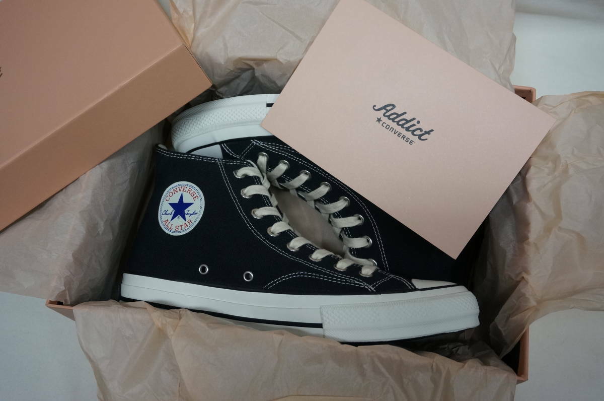 CONVERSE ADDICT CHUCK TAYLOR CANVAS HI 19AW 1CL572 SMOKY BLACK US 9.5 JP28