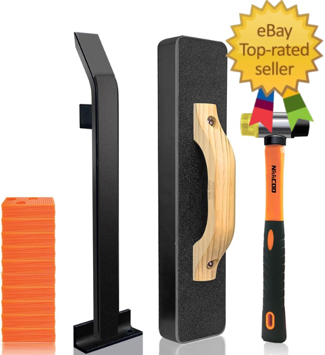 Laminate Flooring Installation Kit with Tapping Block for Vinyl Plank Floors-image