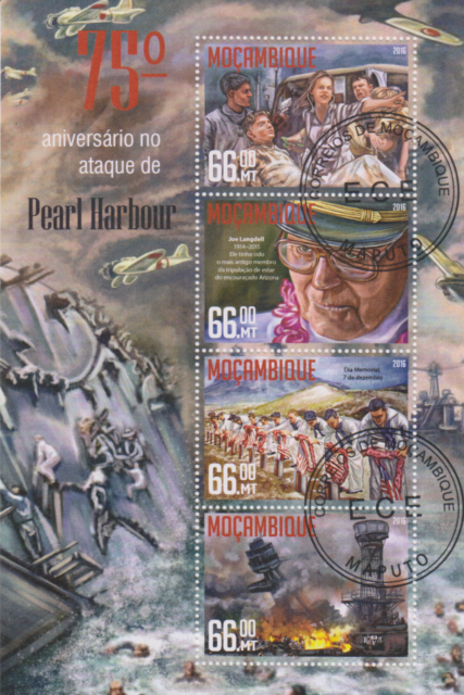 Pearl Harbour Mosambik gestempelt 2896
