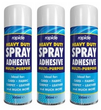 Rapide Heavy Duty Spray Adhesive Multi Purpose For Card, Fabric 300ml x 3