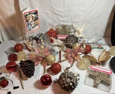 Christmas Decoration lot. Mixed Xmas Decor. Varied