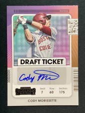 2021 Panini Contenders Draft Ticket Auto Cody Morissette #DT2-CM Marlins