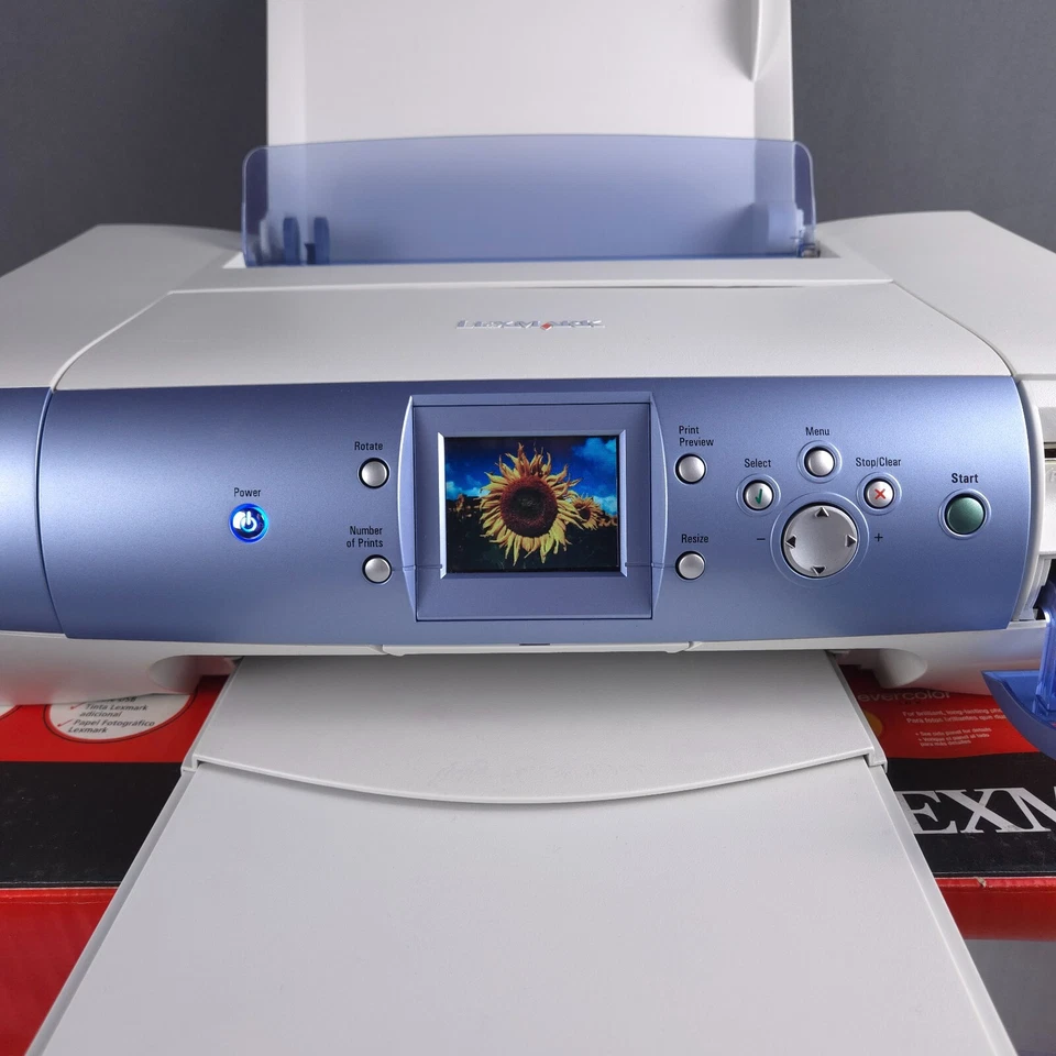 Vintage Printer Lexmark P915 Inkjet Box Manual Power Cord Home Photo Card Reader - Image 2 of 4