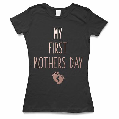 Rosegold Mein erster Muttertag T-Shirt Beste Mama aller Zeiten Damen Tee Geschenk Mama Mama