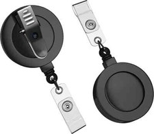 50 Pieces Retractable Badge Holder Reels with Swivel Alligator Clip