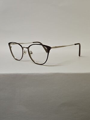 Longchamp Eyeglasses Frames LO2124 901 50-19-140 Brown And Gold Preppy Feminine Longchamp Eyeglasses Frames LO2124 901 50-19-140 Brown And  main image 4