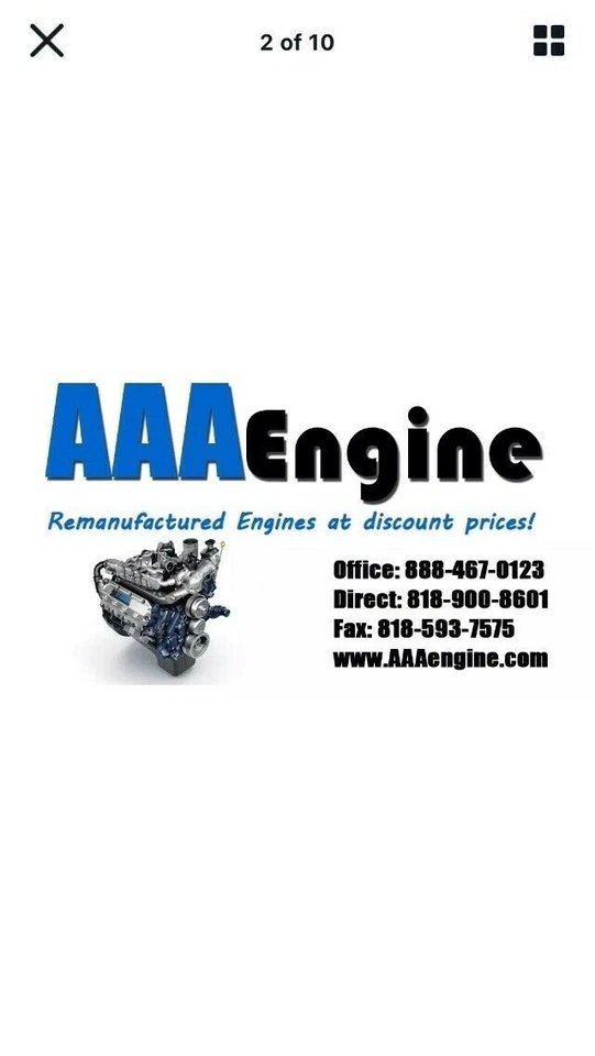 Like NEW ! Mazda B2600 Pickup MPV 2.6L Remanufactured Engine 1987-1993 - Image 4 of 4