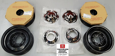 6-Piece Stainless Steel Wheel Clip Set For 1969-1984 Toyota Land Cruiser FJ40 Hub Caps 3 thumbnail image
