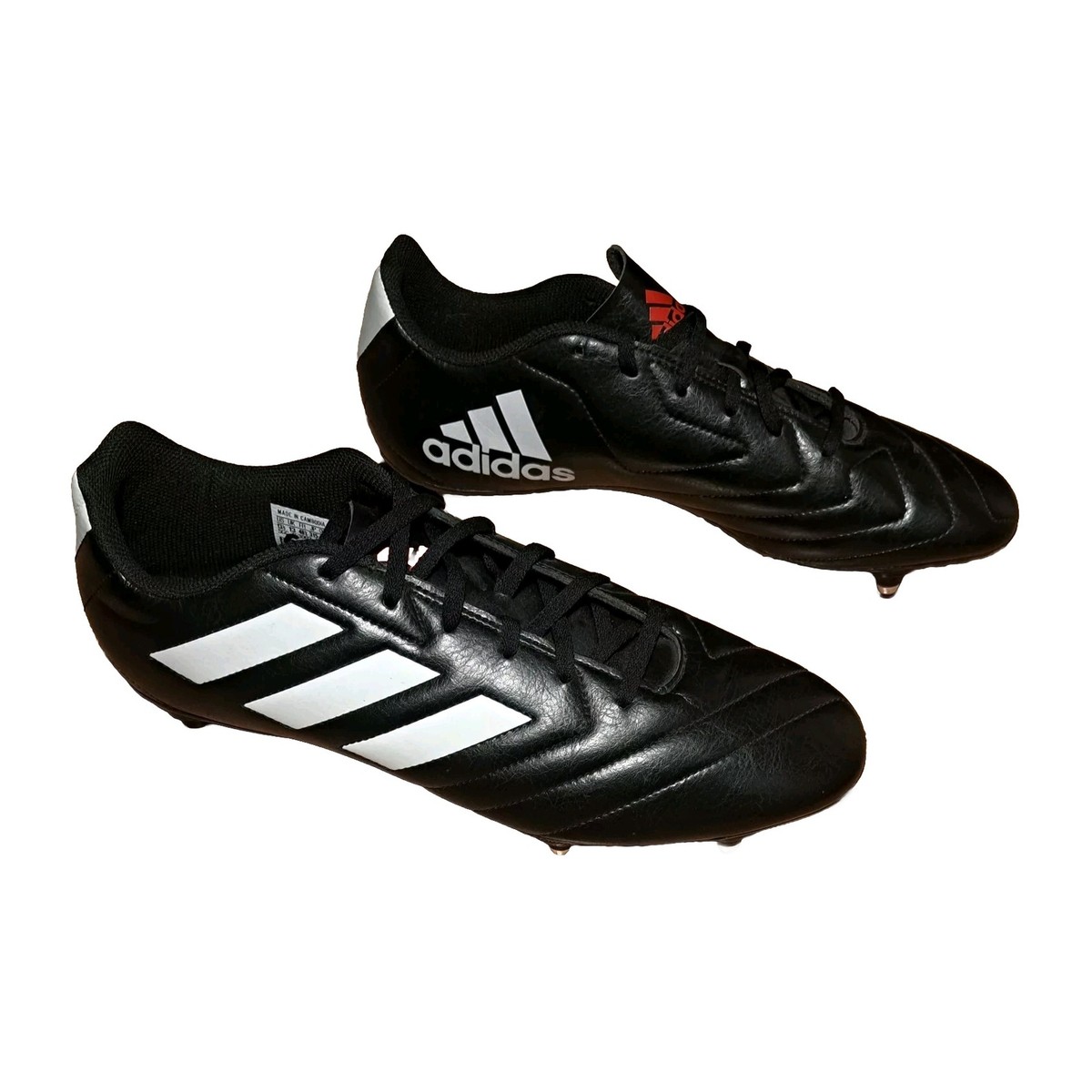 Adidas Football Boots UK 13 Goletto Black FU6847 Metal Studs