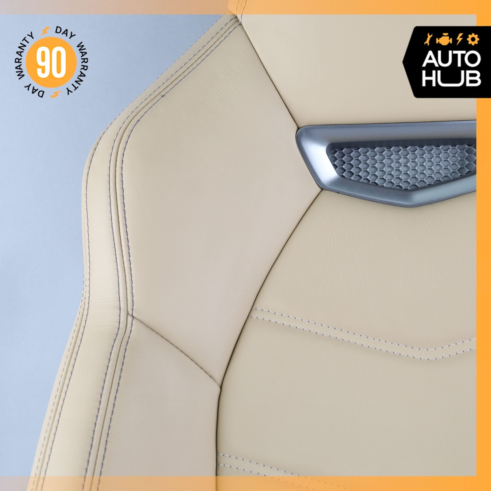 13-18 Maserati GranTurismo M145 Front Right Top Upper Seat Cushion Beige OEM 29k