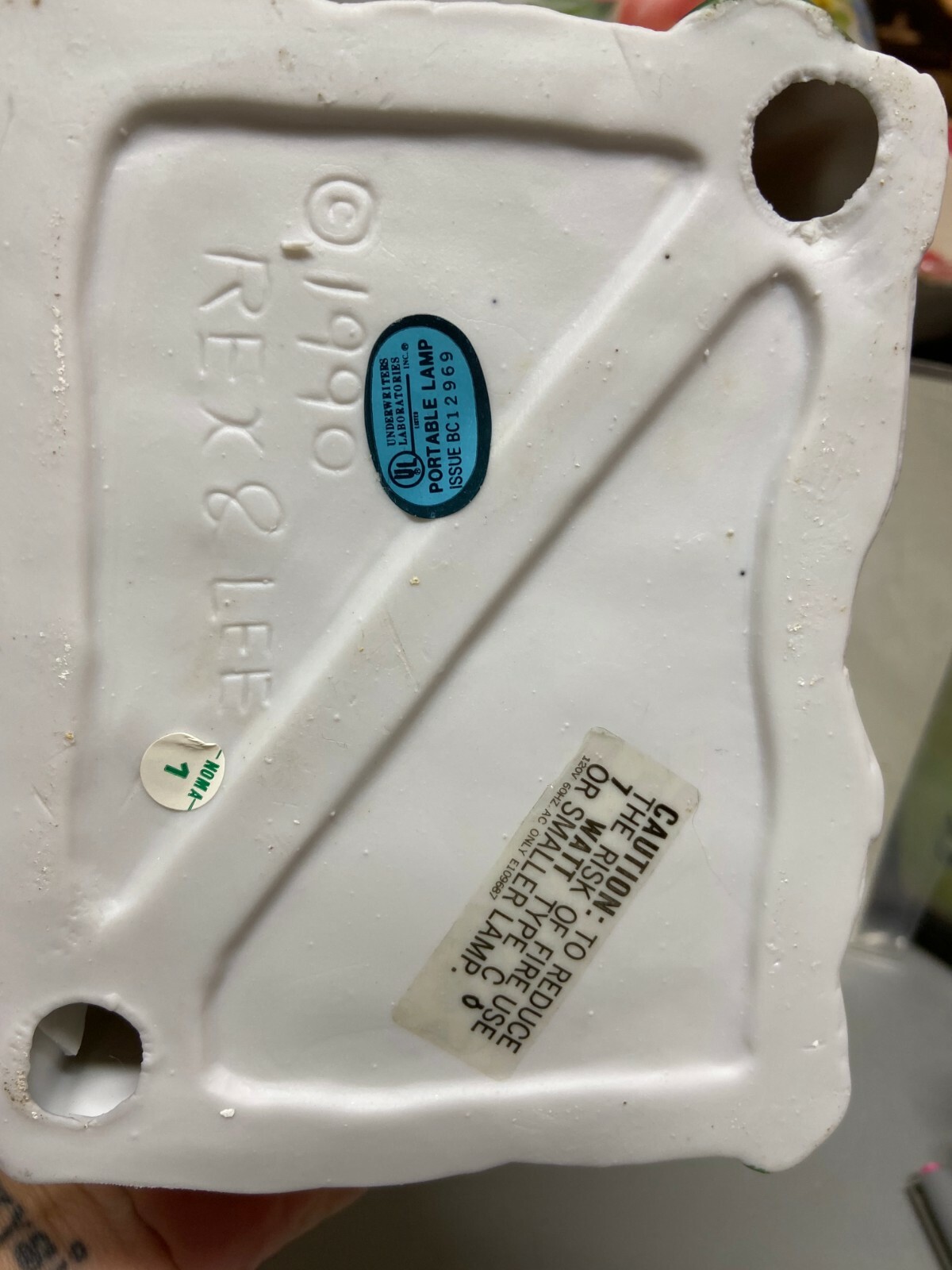 Vintage Rex & Lee Lighted Christmas House School Bell 1990 Decor 6x8" thumbnail 3