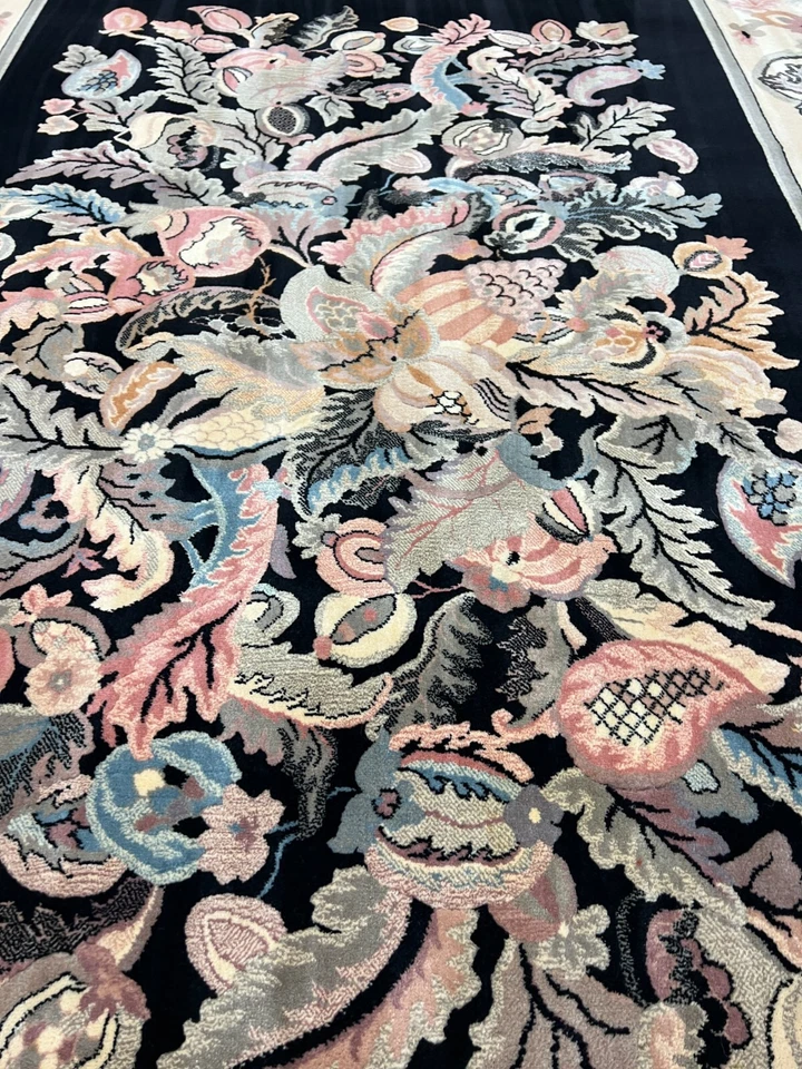 8' x 10'8" Karastan Modern Design Oriental Rug - Black - Full Pile - Image 2 of 4