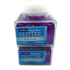 Sulyn Party Blend Glitter Purple Parade 2 oz Container LOT OF TWO Free Shipping