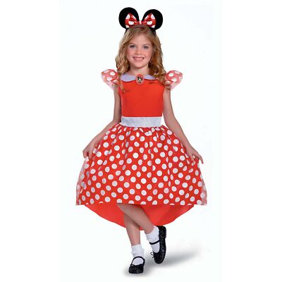 Disney Offizielles Minnie Mouse Kostüm Kinder Mädchen Karneval Faschingskostüm