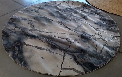GREY / BLUE 8'-0'' x 8'-0'' Broken Thread Rug, Reduced Price 1172767775 CFT877L-8R