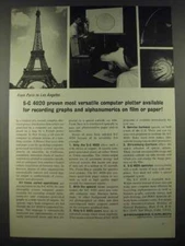 1965 Stromberg-Carlson S-C 4020 Computer Plotter Ad - Most Versatile