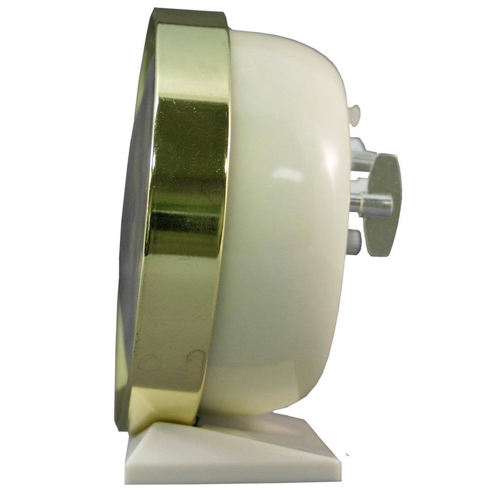 4 In. round Loud Bell Keywind Analog Alarm Clock eBay