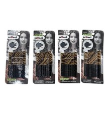 Lot Of 4 Packs OF Scunci No Slip Black/Brown Bobby Pins 48 Ct 192 Total 37423A