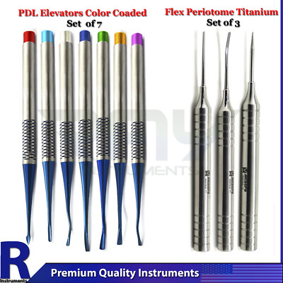 Dental Periotome Elevator Flexible Periodontal PDL Luxating Root Precise Tip 