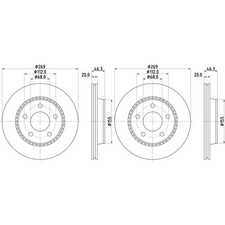Disque de frein Audi 200