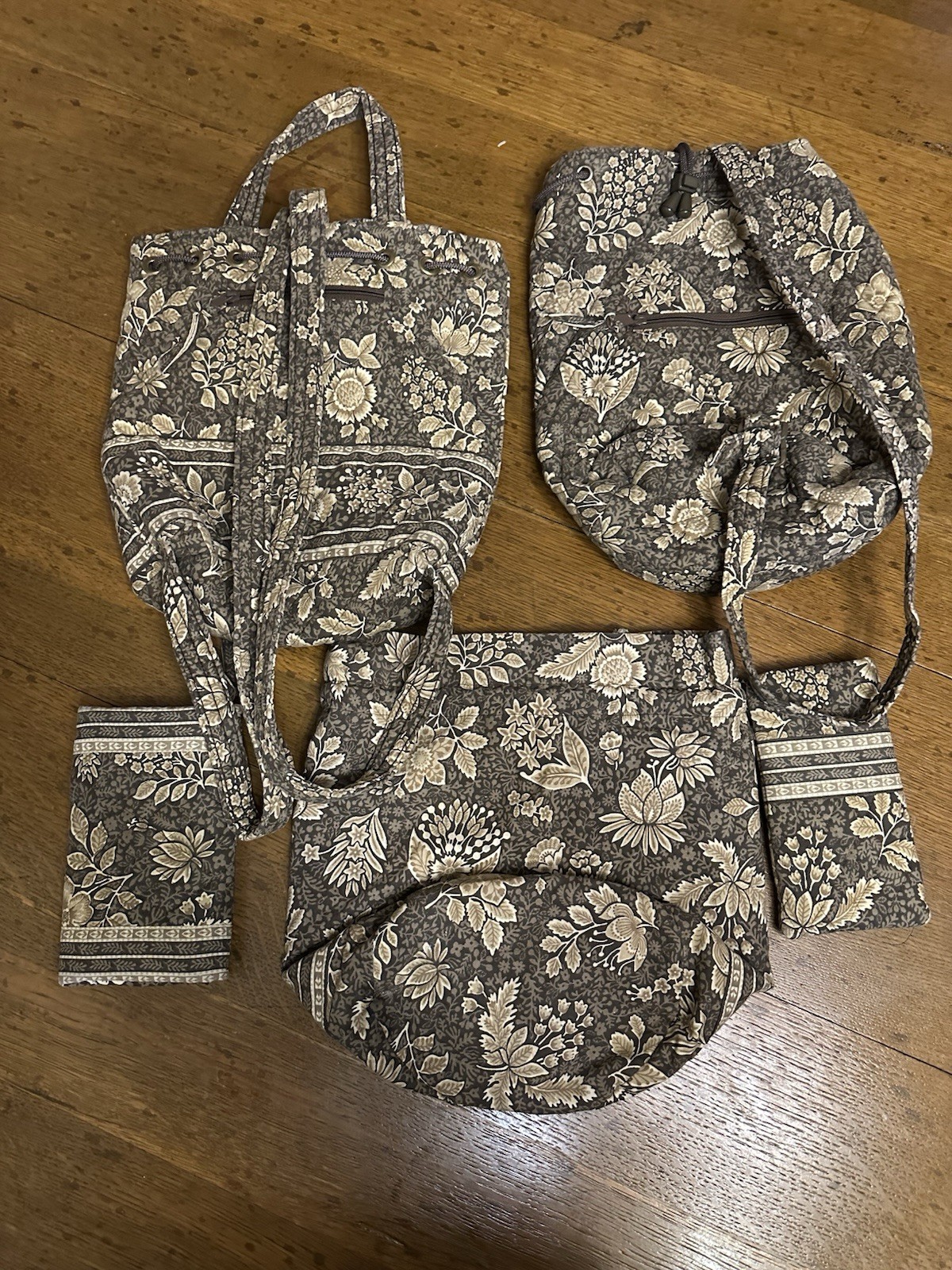 Vera Bradley Retired Rare Java Brown Backpack Bag… - image 2