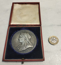 Queen Victoria Jubilee Silver Medalion Coin 55mm