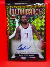2023 Topps Finest - Rookie Finest Autographs Cam Whitmore Gold Refractor #/50 RC