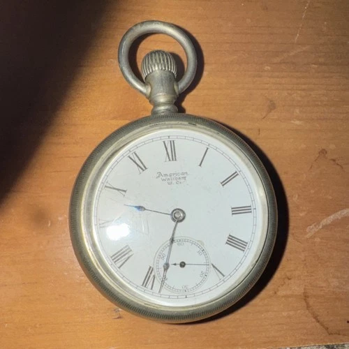 American Waltham Watch Co. Silver Pocket Watch model 1883 runs perfectly