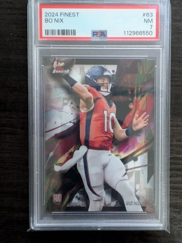 2024 Topps Finest - Common Bo Nix #63 (RC)