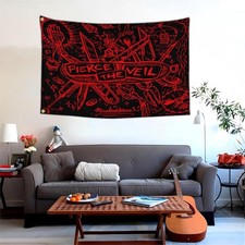 Pierces the Veil Tapestry, Funny Peach Skin Tapestries for Room Bedroom College