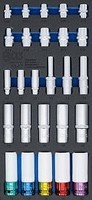 BGS | Einlage 1/3: SteckschlüSsel-EinsäTze | Sechskant, Tief 11 - 22 Mm | 26-Tlg