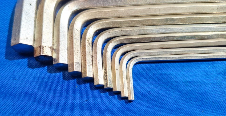 Snap-On AWL1010K 10 piece SAE LONG L Shaped hex wrench set 3/8" - 3/32" - Image 3 of 4