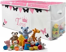 Extra Large Toy Box for Girls - Toy Storage Organizer For Living Room with Lids