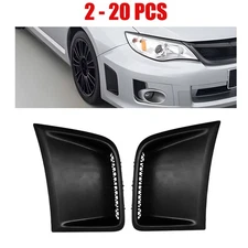 2-20X Black Side Fender Air Vent Cover for 2008-2014 Subaru Impreza WRX STI L&R