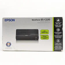 Epson WorkForce ES-C220 Compact Desktop Document Scanner (B11B272202) Black