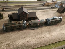 FLEISCHMANN, WWII MILITARY ARMED WAGONS, SCALE H0/HO