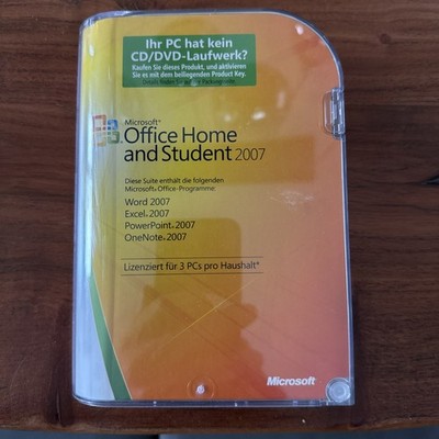 Microsoft Office 2007 Home and Student | Original Box | 3 PCs PC-Lizenz