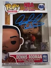 Dennis Rodman Autographed Basketball Signed Funko POP 160 JSA COA