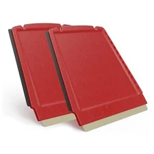 Ice Scraper Brass Blade Small Ice Scraper for Car 2 Pack 4-in-1 Small Ice Red