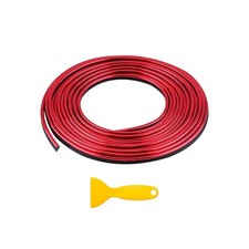 16.4 Ft Flexible Interior Trim Strips for Door Dashboard and Edge, Red